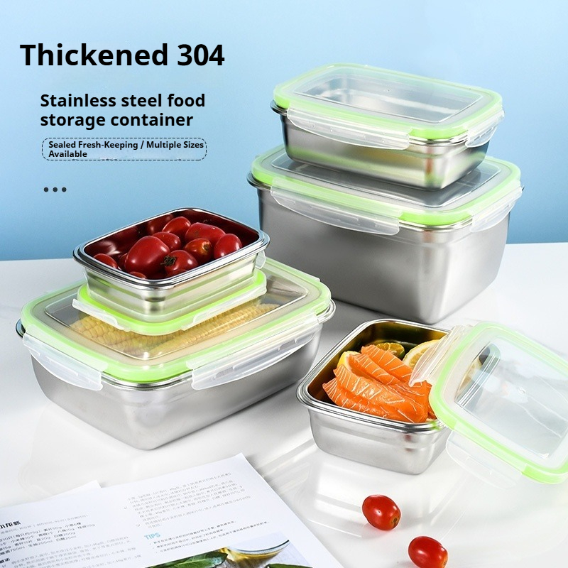 304 Stainless Steel Lunch Box  - đánh giá và giá Food Storage Eco Friendly