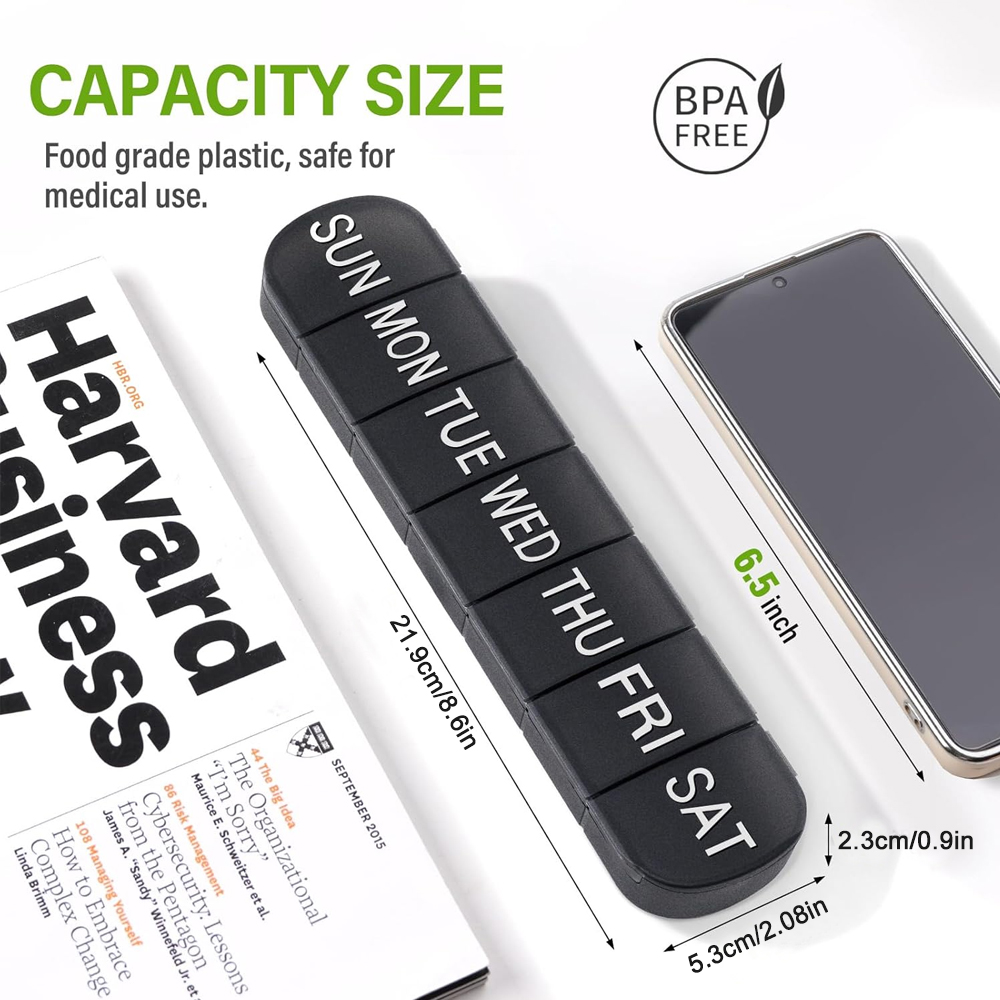 Travel Pill Box 7 Day Extra La - đánh giá và giá Food Storage Vault