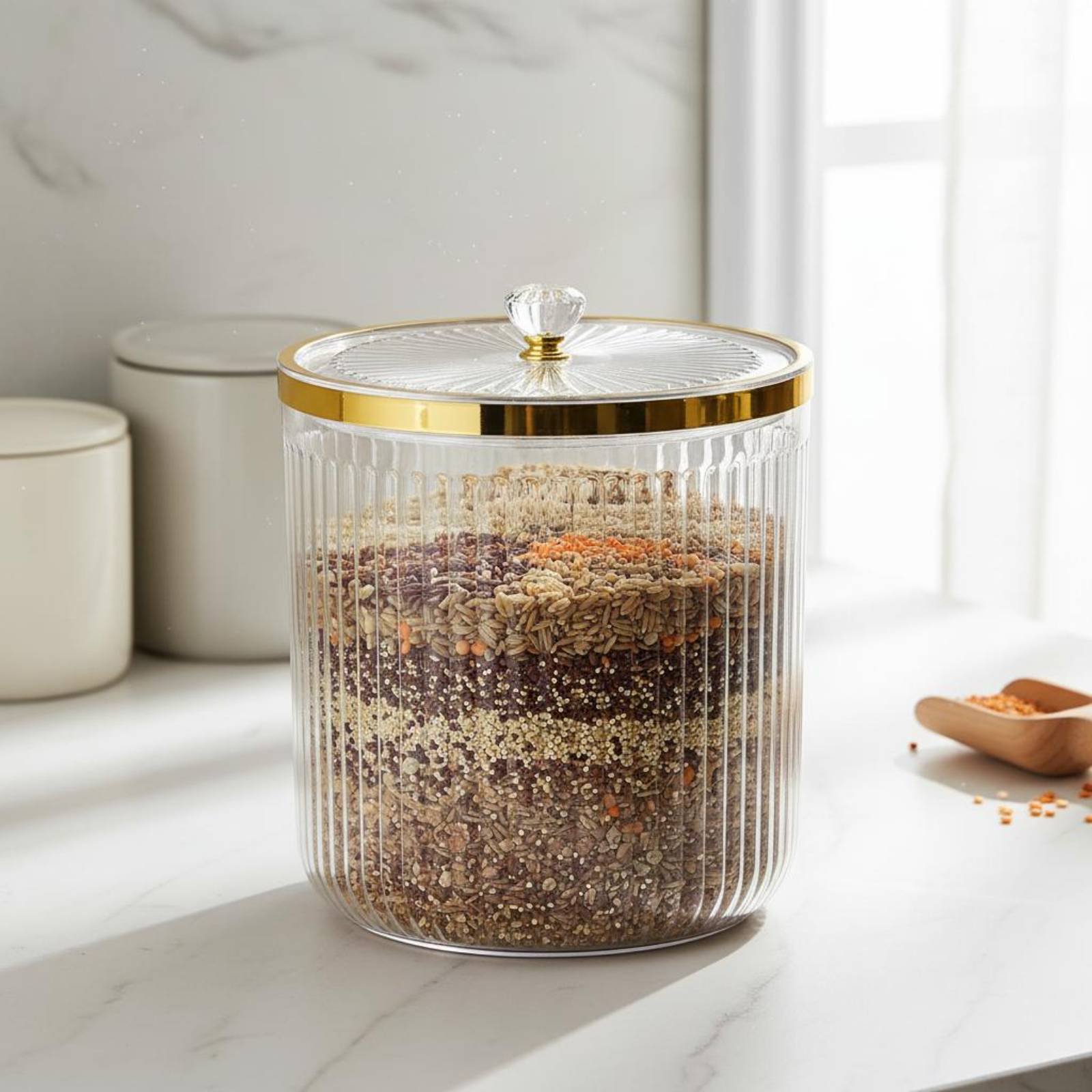 Dry Food Storage Container Wid - đánh giá và giá Food Storage Jars Airtight