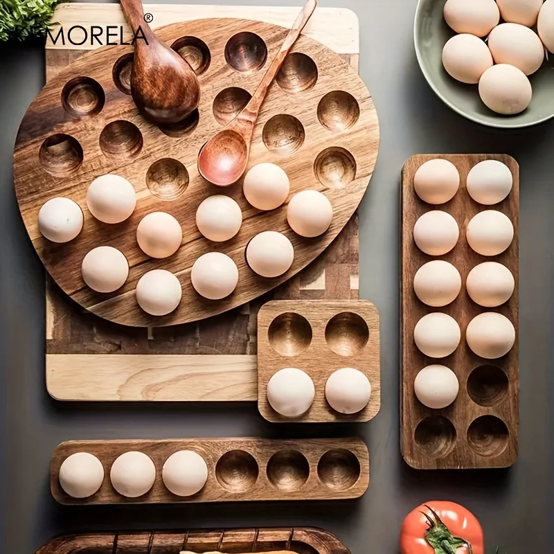 KEMORELA 1PCS Modern Wooden Eg - đánh giá và giá Food Storage Vault