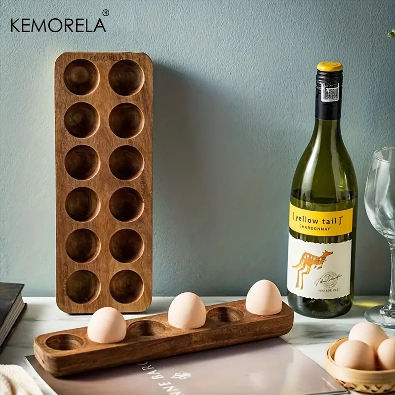 KEMORELA 1PCS Modern Wooden Eg - đánh giá và giá Food Storage Vault