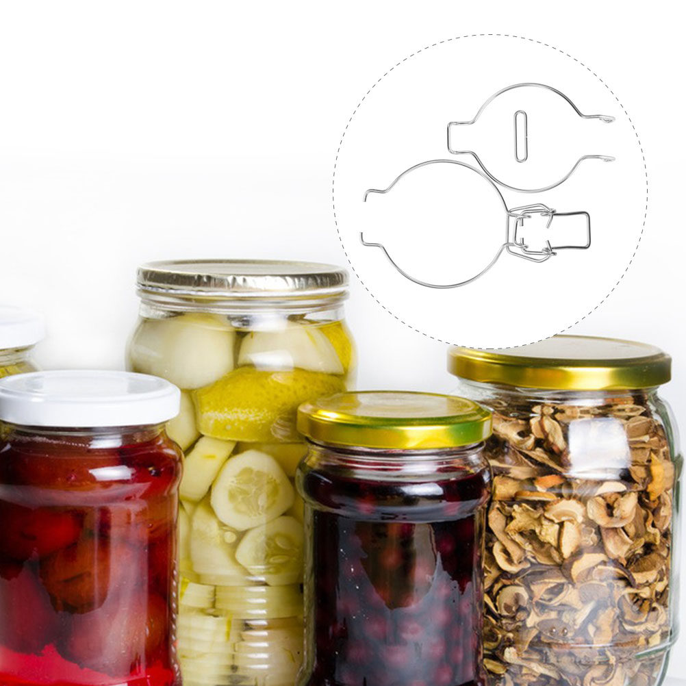 12Pcs Glass Jar Wire Clamps St - đánh giá và giá Food Storage Jars Airtight