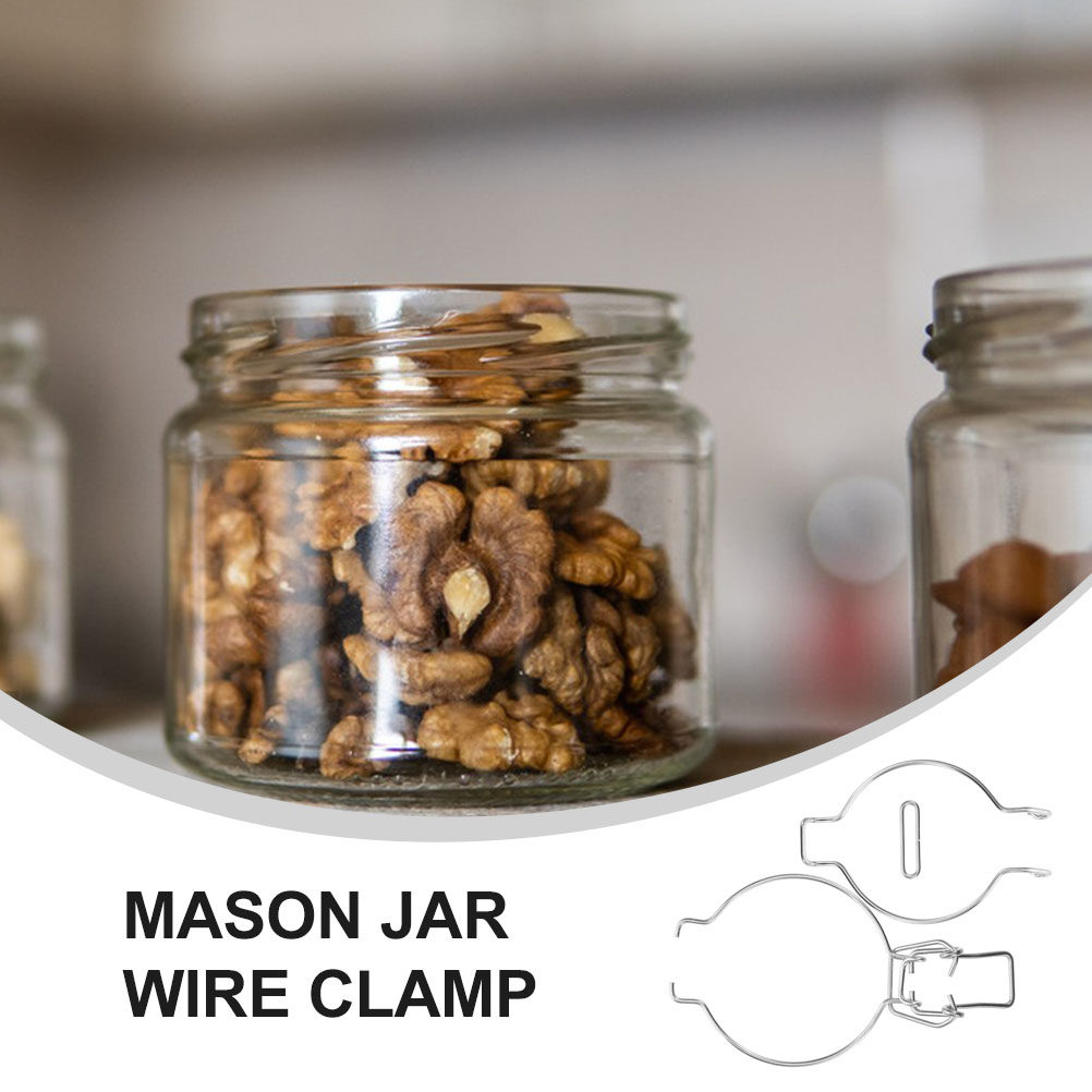 12Pcs Glass Jar Wire Clamps St - đánh giá và giá Food Storage Jars Airtight
