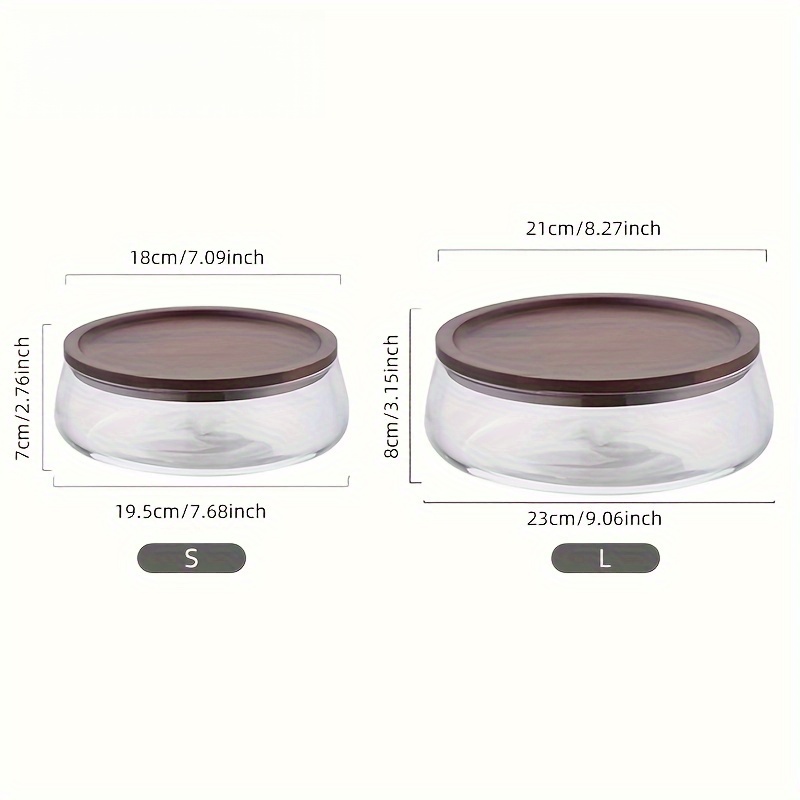 Glass Canisters with Wooden Li - đánh giá và giá Food Storage Jars With Wooden Lids