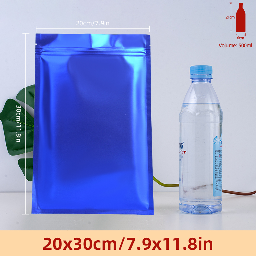 100pcs Matte Blue Foil Zipper  - đánh giá và giá Food Storage Is