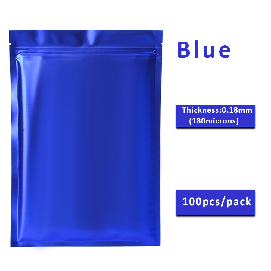 100pcs Matte Blue Foil Zipper  - đánh giá và giá Food Storage Is