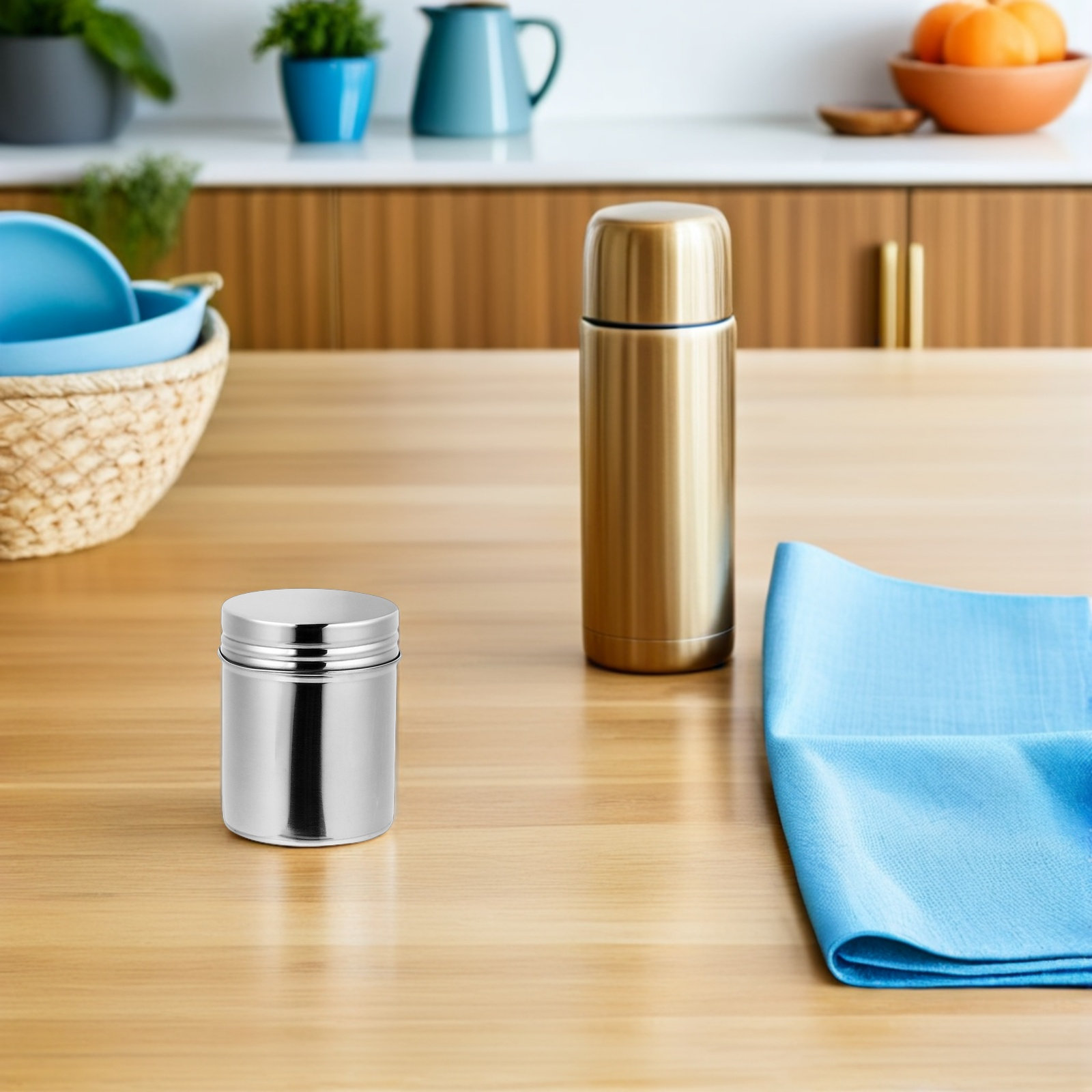 2Pcs Stainless Steel Canisters - đánh giá và giá Food Storage Jars Airtight