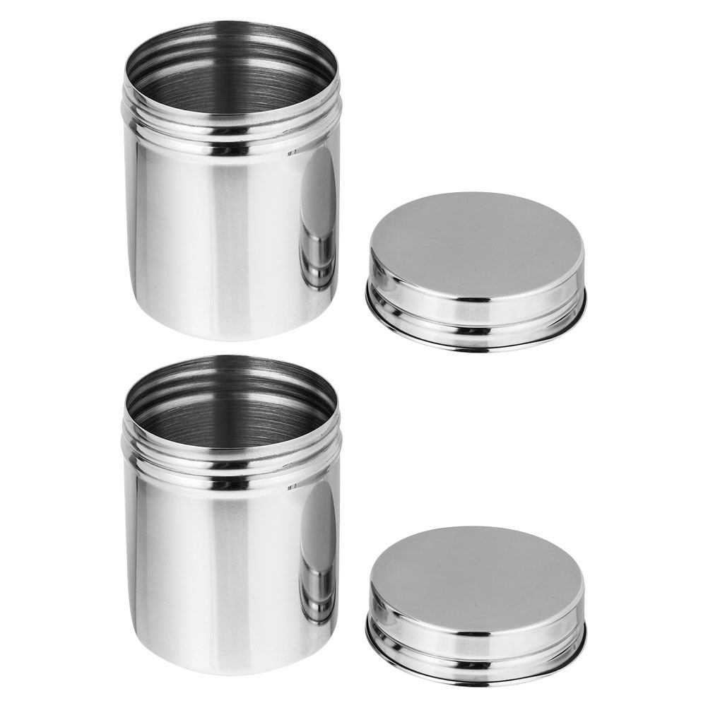 2Pcs Stainless Steel Canisters - đánh giá và giá Food Storage Jars Airtight