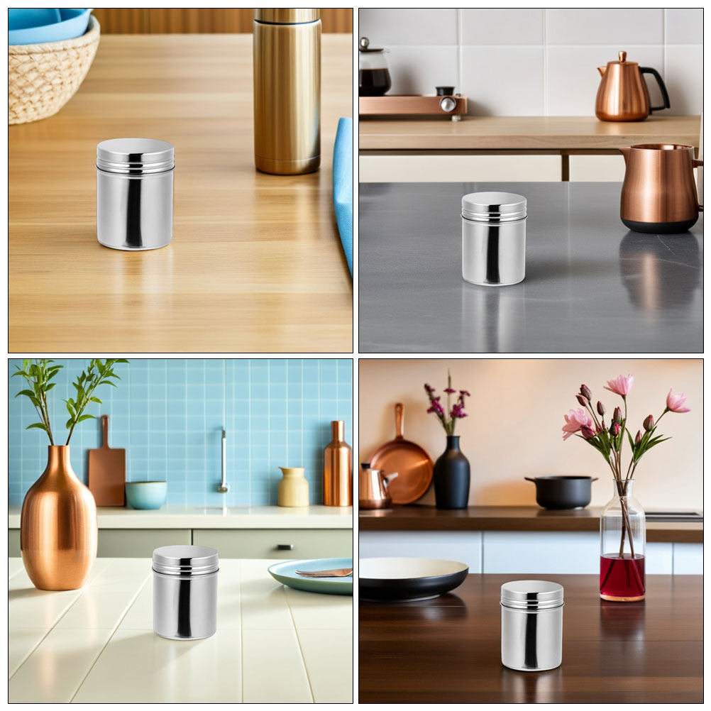 2Pcs Stainless Steel Canisters - đánh giá và giá Food Storage Jars Airtight