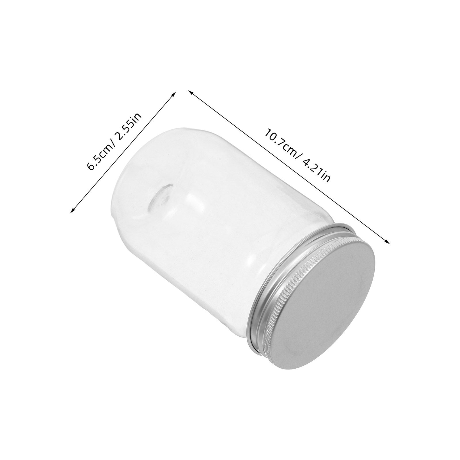 6Pcs Clear Plastic Mason Jars  - đánh giá và giá Food Storage Jars Airtight