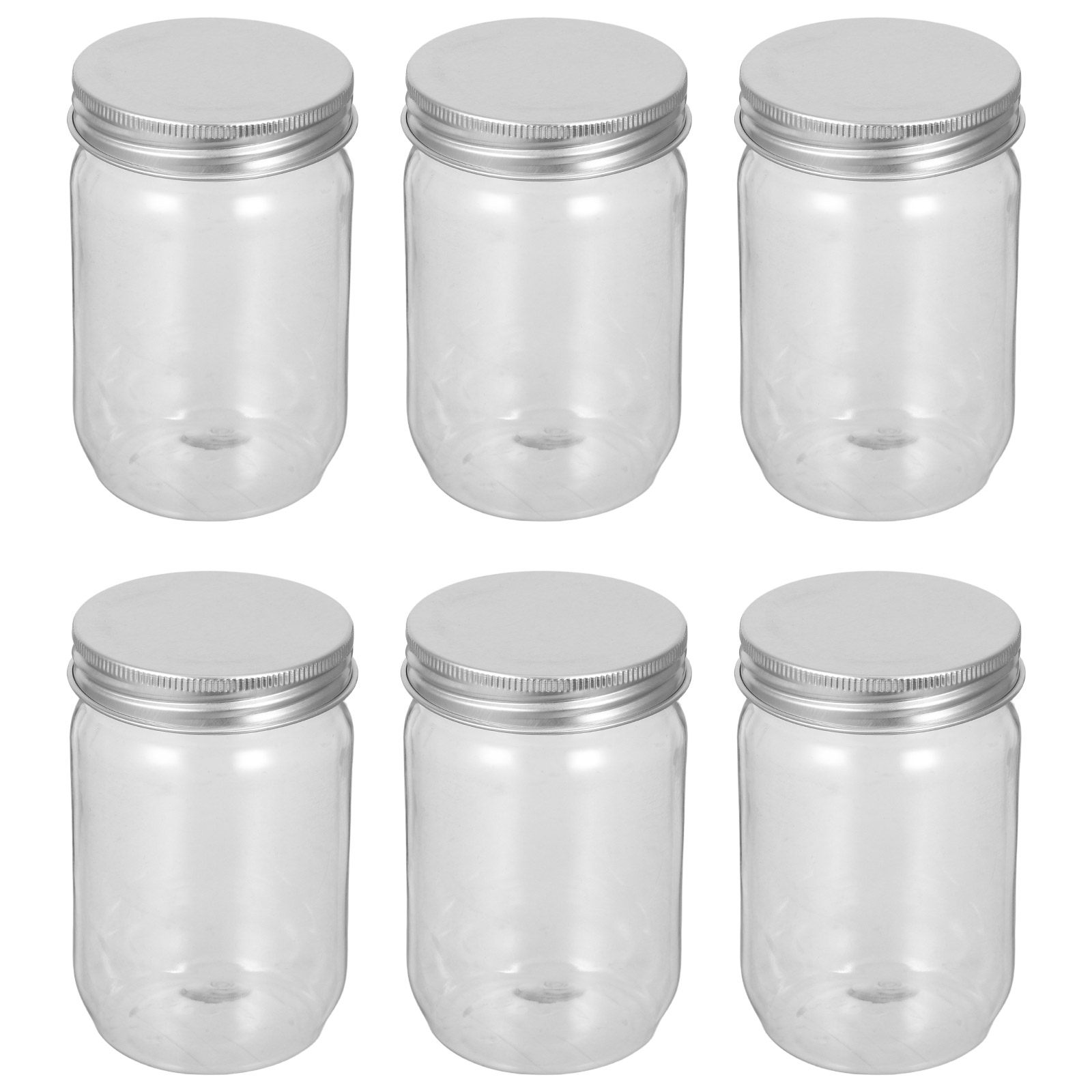 6Pcs Clear Plastic Mason Jars  - đánh giá và giá Food Storage Jars Airtight