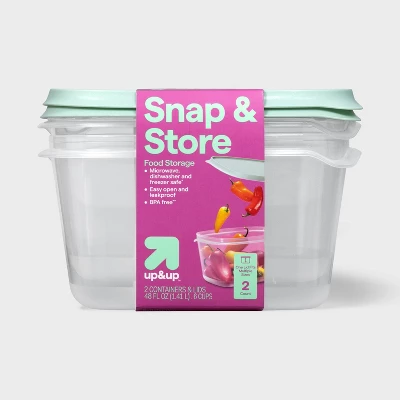 2026 New 2 Pack 48oz Large Rec - đánh giá và giá Food Storage Large Plastic Containers