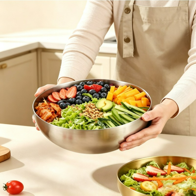 Stainless Steel Mixing Bowls M - đánh giá và giá Food Storage Eco Friendly