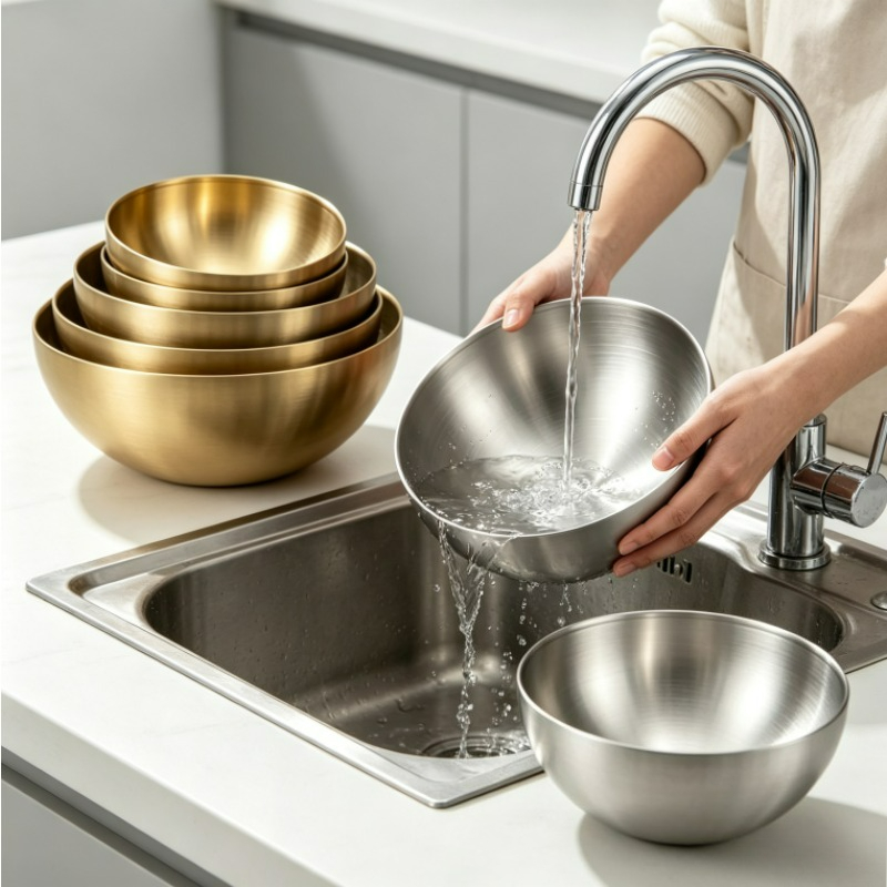 Stainless Steel Mixing Bowls M - đánh giá và giá Food Storage Eco Friendly