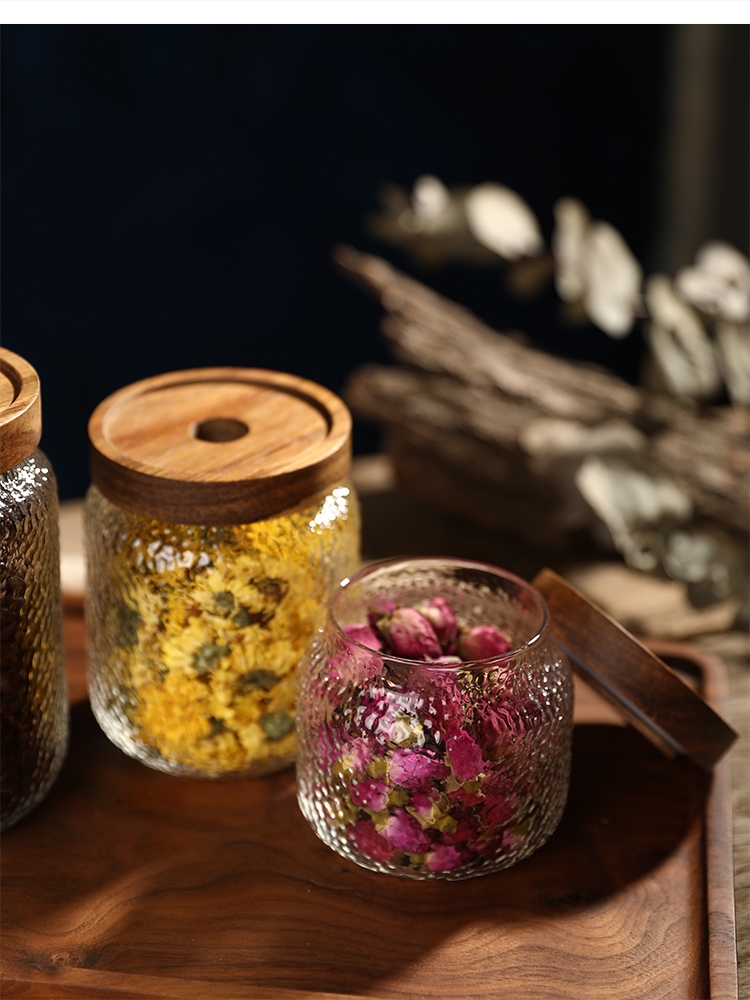 Acacia wooden lid glass multig - đánh giá và giá Food Storage Jars With Wooden Lids